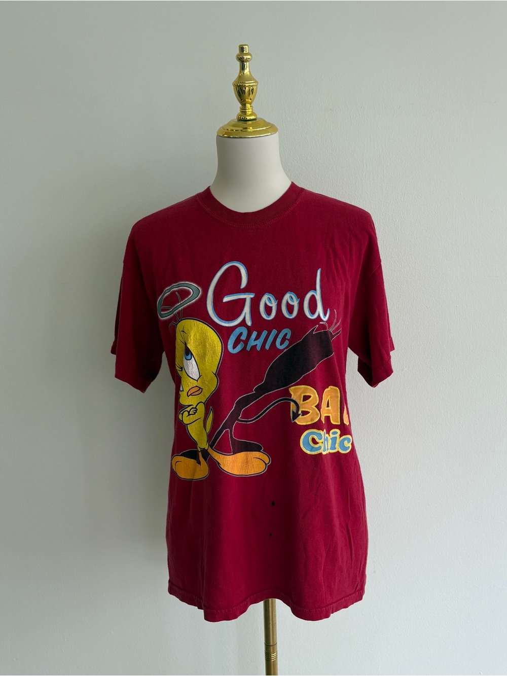 Vintage 90s Looney Tunes Tweety Bird & Sylvester Good Chic Bad Chic Graphic Tee